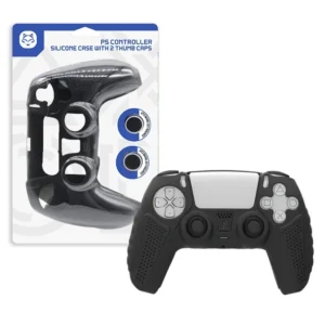 FUNDA DE SILICONA DEHUKA PARA MANDO PS5 CON 2 PROTECTORES DE PULGARES – ANTIGOLPES Y ANTIDESLIZANTE