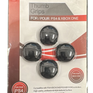 THUMB GRIP CUBRE JOYSTICK PARA PS4/ XBOX ONE SILICONA BLISTER X 4 NEGRO
