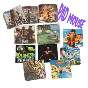 MOUSEPAD ANTIDESLIZANTE VARIAS ESTAMPAS 21CM X 19CM