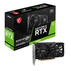 PLACA DE VIDEO MSI NVIDIA GEFORCE RTX™ 3050 VENTUS 2X 6G OC