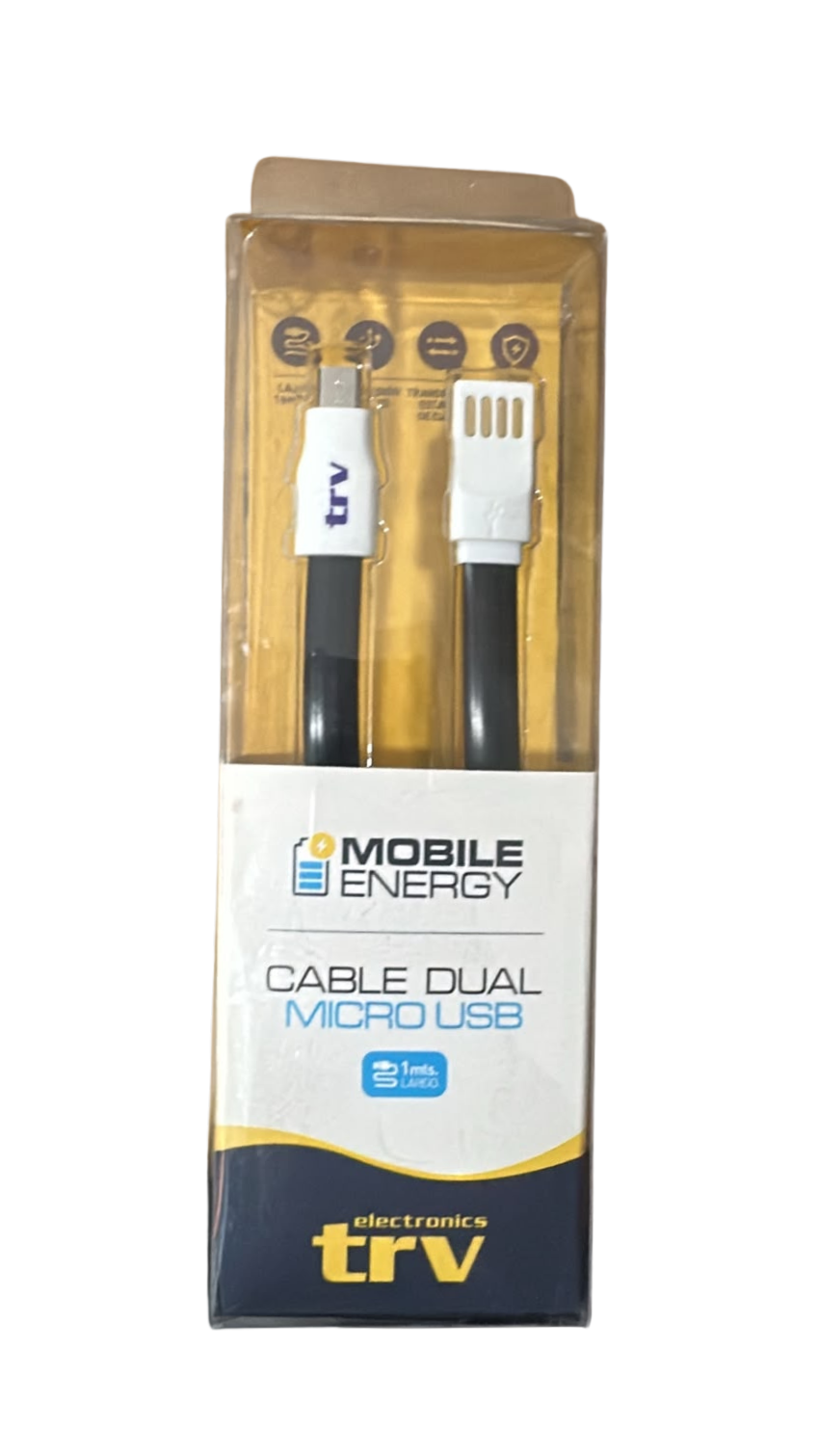 CABLE DUAL MICRO USB TRV 1 MT CAB003 CABLE DUAL MICRO USB TRV 1 MT CAB003