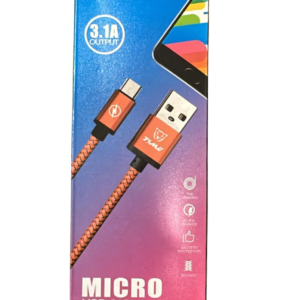CABLE DE CARGA RÁPIDA TIME 3.1A USB-MICRO 1000MM TMCB 6204