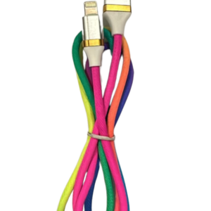 CABLE IBEK DE CARGA RÁPIDA USB-LIGTHING 3.1A 1MT 3.1A