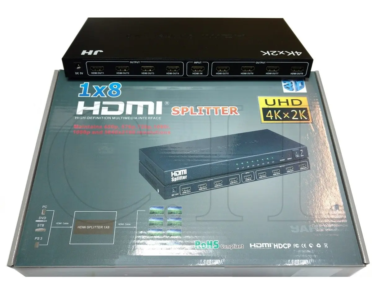 HDMI SPLITTER 1 X 8 DUPLICA HD 4K C7833K HDMI SPLITTER 1 X 8 DUPLICA HD 4K C7833K