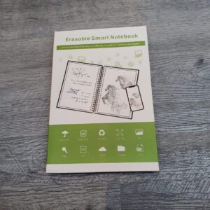 CUADERNO INTELIGENTE REUTILIZABLE DE 50 HOJAS, BORRABLE CON LAPICERA BORRABLE