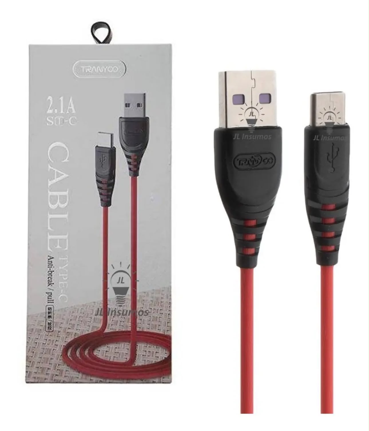 CABLE DE DATOS TRANYOO USB-C 2.1A S1-C CABLE DE DATOS TRANYOO USB-C 2.1A S1-C