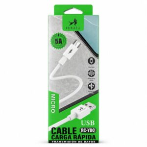 CABLE ROYALCELL DE CARGA RÁPIDA Y SINCRONIZACIÓN DE DATOS USB-TIPO C 5A RC-YOO