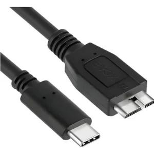 CABLE USB C A MICRO B EVOX – BLINDADO PREMIUM – 50 CM – 5 GBPS – PVC – 5V / 2A – PARA PC – DISCO RIGIDO EXTERNO – NOTEBOOK – OEPBC