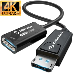 ADAPTADOR DEHUKA DISPLAYPORT (MACHO) A HDMI 4K (HEMBRA)