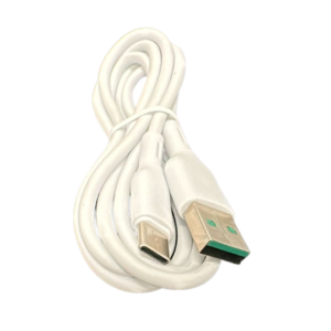 CABLE DE CARGA Y TRANSMISIÓN DE DATOS USB-C CARGA RÁPIDA FICHA VERDE 5A 1MT