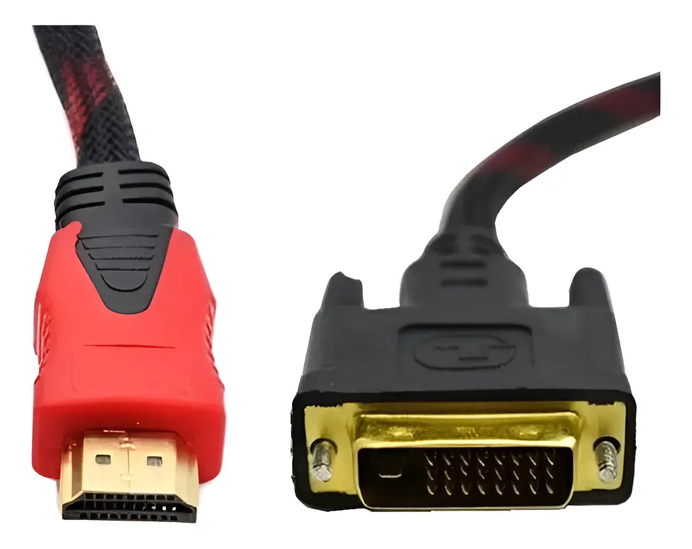 CABLE DVI A HDMI MALLADO 1.5 MTS - Imagen 2