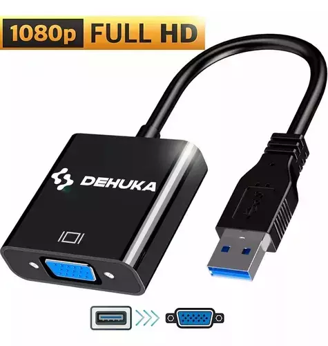 ADAPTADOR CABLE DEHUKA USB 3.0 A VGA EXTENDER DUPLICAR PANTALLA ADAPTADOR CABLE DEHUKA USB 3.0 A VGA EXTENDER DUPLICAR PANTALLA