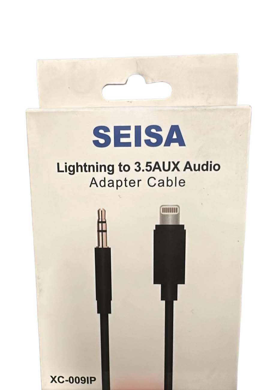 ADAPTADOR LIGHTNING A JACK 3.5MM AUX SEISA XC-009IP ADAPTADOR LIGHTNING A JACK 3.5MM AUX SEISA XC-009IP