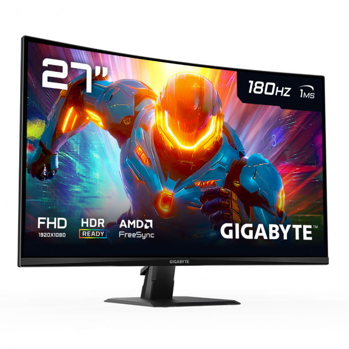 MONITOR GAMER CURVO 27″ 180HZ GIGABYTE GS27FC-SA MONITOR GAMER CURVO 27″ 180HZ GIGABYTE GS27FC-SA
