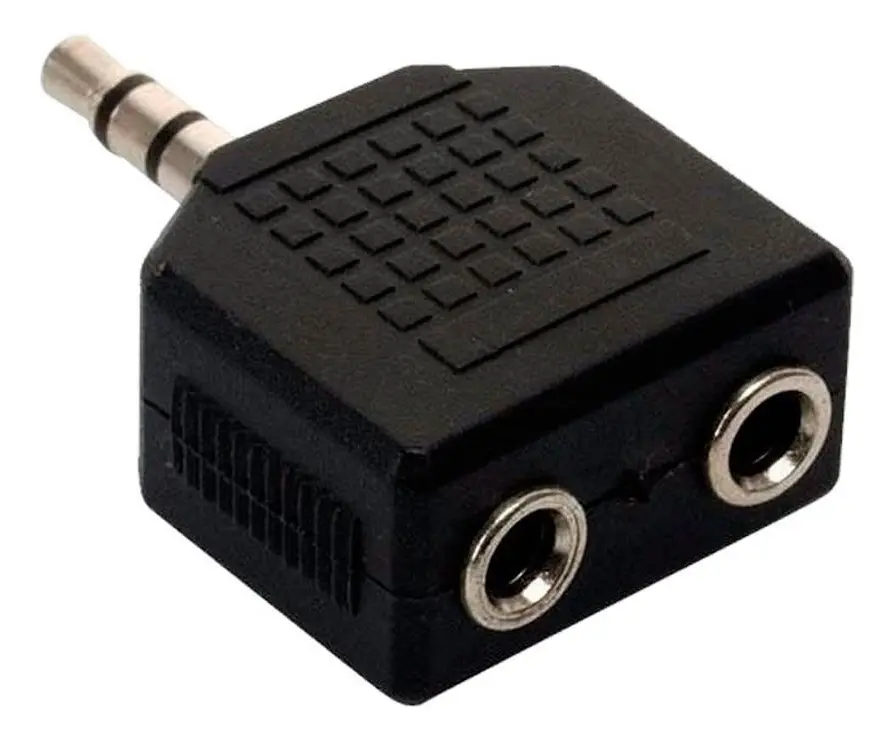 ADAPTADOR SPLITTER STEREO PLUG STEREO 3.5MM MACHO A 2 JACK STEREO HEMBRA ADAPTADOR SPLITTER STEREO PLUG STEREO 3.5MM MACHO A 2 JACK STEREO HEMBRA