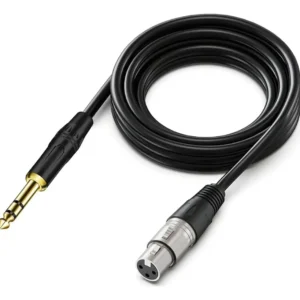 CABLE DE AUDIO PLUG 6.35 MM A CONECTOR XLR CANON MACHO AOWEIXUN OR VESION CB181 1.5 MTS