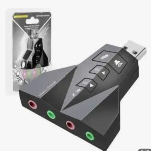 PLACA DE SONIDO EXTERNA/TARJETA DE AUDIO  3D USB 7.1 – 4 CANALES
