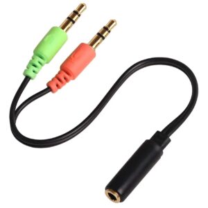 ADAPTADOR CABLE ADAPTER 2 MINI PLUG MACHO A 1 SALIDA MINI PLUG HEMBRA