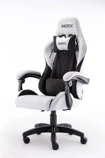 SILLA GAMER MERX FT-300 GRIS CON NEGRO - Imagen 3