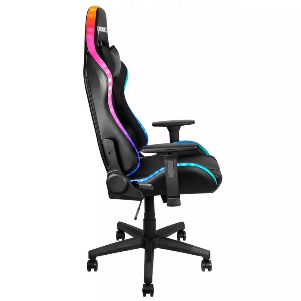 SILLA GAMER RAIDMAX DK-925BK NEGRA RGB - Imagen 3