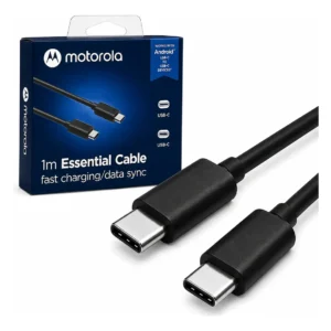 CABLE MOTOROLA USB TYPE C A USB TYPE C (69552226409653) 3A 1M EN CAJA