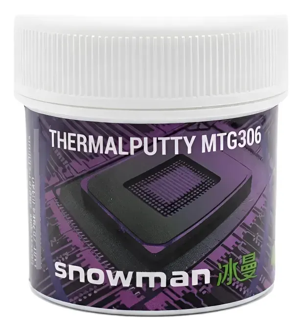 MASILLA TÉRMICA / THERMAL PUTTY 20G PAD TERMICO EN GEL SNOWMAN 12W/MK MTG306 GRIS OSCURO MASILLA TÉRMICA / THERMAL PUTTY 20G PAD TERMICO EN GEL SNOWMAN 12W/MK MTG306 GRIS OSCURO