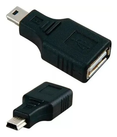 ADAPTADOR MINI USB MACHO A USB HEMBRA ADAPTADOR MINI USB MACHO A USB HEMBRA
