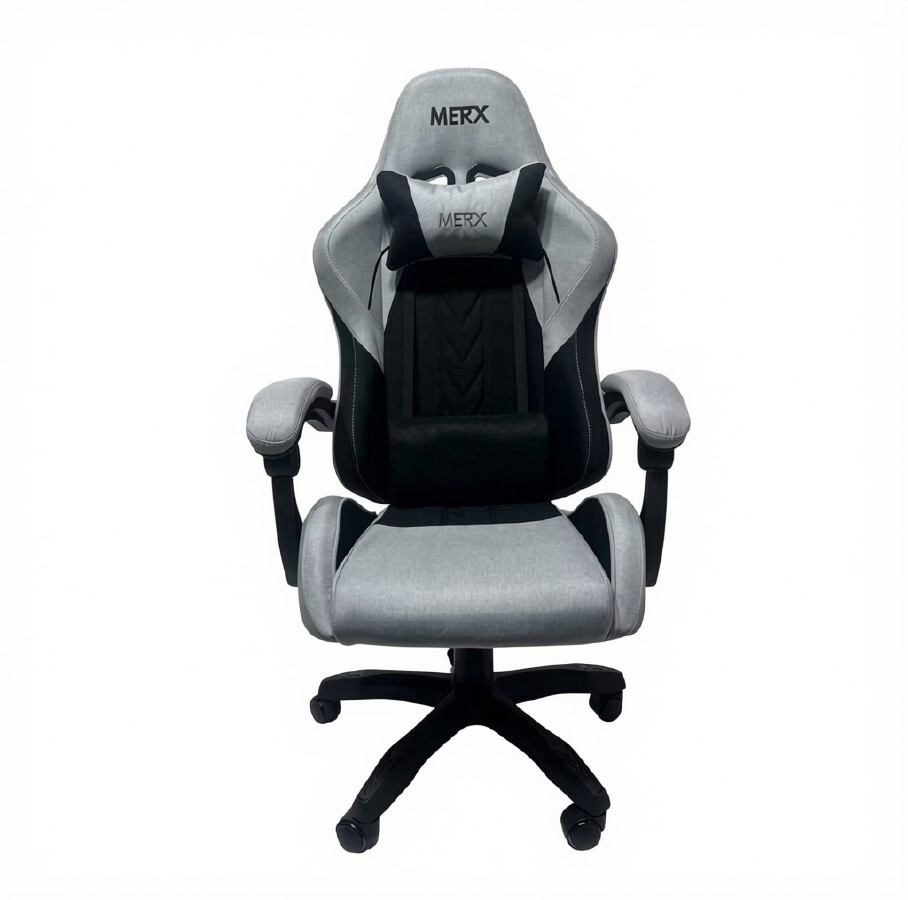 SILLA GAMER MERX FT-300 GRIS CON NEGRO SILLA GAMER MERX FT-300 GRIS CON NEGRO