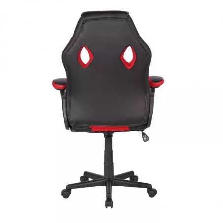 SILLA GAMER NETMAK PHONTUM ERGONÓMICA - CUERO SINTÉTICO SUAVE ROJA - Imagen 4